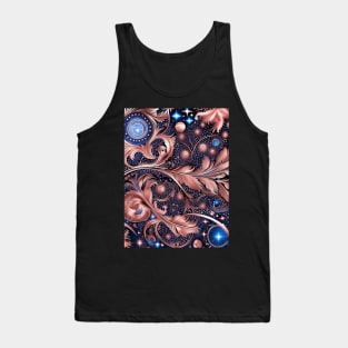 Other Worldly Designs- nebulas, stars, galaxies, planets with feathers Tank Top